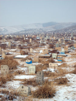 The cemetery in Ulaanbaatar