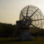 Radiotelescope in the evening