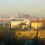Prague Castle in Smoke