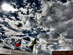 Clouds and Czech Flag