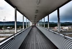 View from inside the bridge