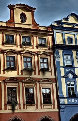 Color Houses In Prague