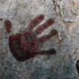 Handprint on the stone