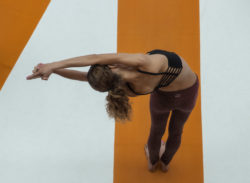 Girl practicing yoga