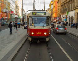 Tramway in Prague