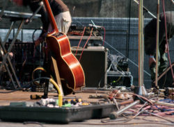 Guitar on a Concert Stage