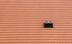 Red Tile Roof Window Background