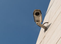 CCTV Camera On Modern Building