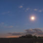 Early Night Sky With Moon