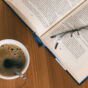 Book, Coffee And Glasses