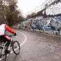 Cyclist With Graffiti Wall