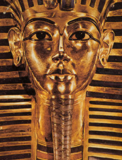 Golden Pharaoh’s Head In Egypt