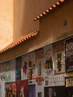 City Wall With Posters