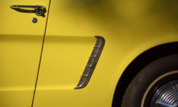 Classic Yellow Car Detail