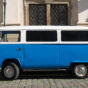 Blue Volkswagen Bus T2 Transporter