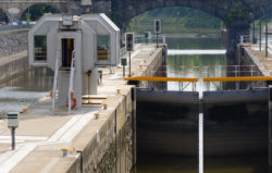 The Lock Chamber On The River