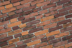 Diagonal brick wall background