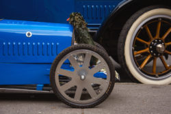 Old Blue Bugatti Type 35 Sports Car