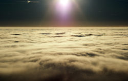 Sun above the clouds