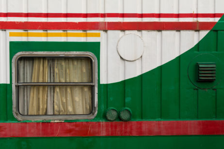 Detail of the Colorful Side of the Ship