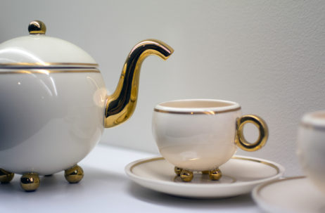 Teapot and cup of tea