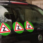 Warning car stickers of novice driver