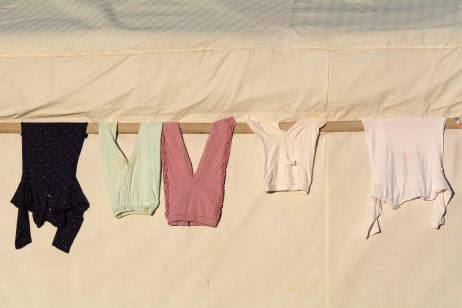 Drying the laundry in Mongolia