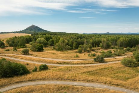 Bicycle paths in czech landscape