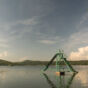 Lake Machovo Jezero With Slide