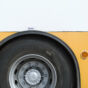 Yellow bus tyre