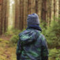 Boy in woods