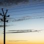 Electric Pole Sunset Landscape
