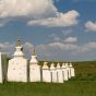 Buddhist Stupas in Mongolian Steppe