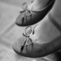 Little Girl Ballet Shoes Close-Up