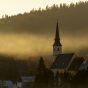 Church in the Evening Mist