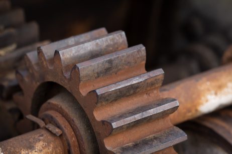 Rusty Iron Toothed Wheel