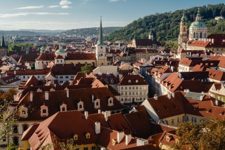 Unusual photo of old Prague